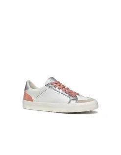 Basket basse cuir argent GEOX