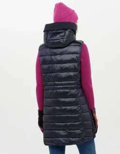 Doudoune longue marine