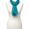 Foulard bleu paillettes