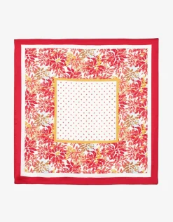 Foulard carré chic rouge