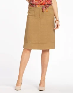Jupe chic marron clair