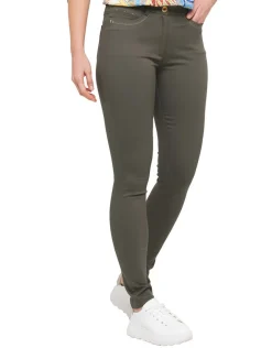 Pantalon coton vert kaki