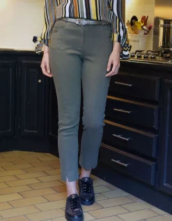 Pantalon 7/8e coton kaki