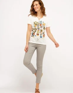 Pantalon 7/8e gris