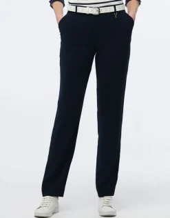 Pantalon en crêpe marine