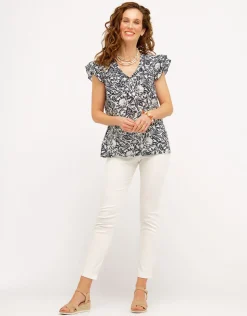 Pantalon jegging écru