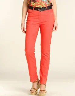 Pantalon rouge slim