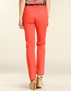 Pantalon rouge slim