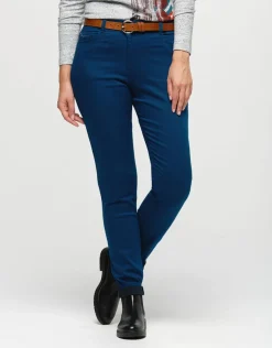 Pantalon slim bleu