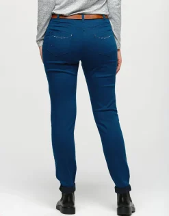 Pantalon slim bleu