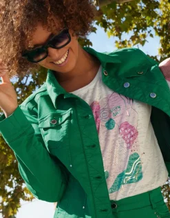 Veste verte coton